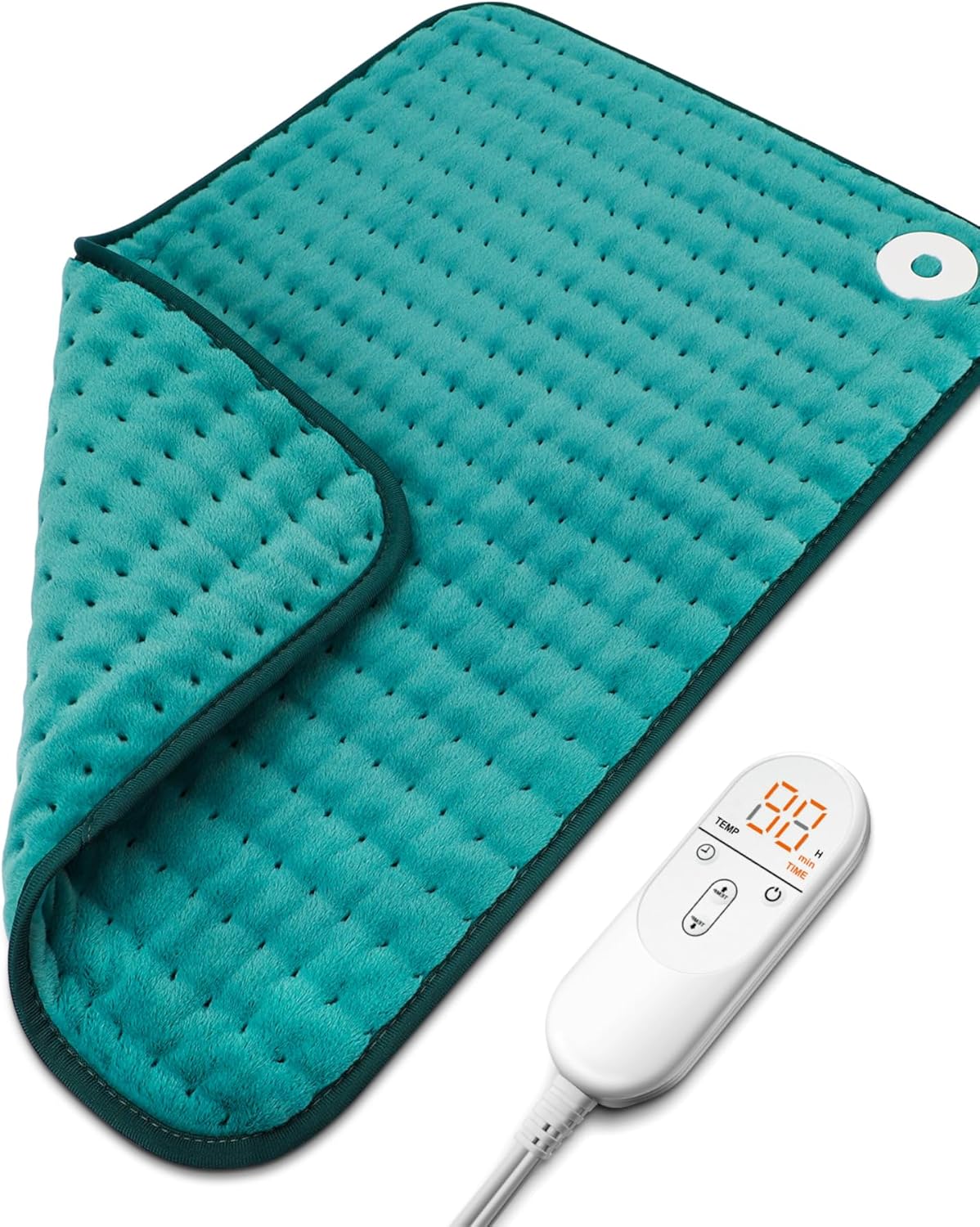Heating Pad for Back & Period Cramps, Mothers Day Gifts & Birthday Gifts for Women Mom Men Dad, Electric Heating Pads for Abdomen/Waist/Shoulder, 16″ x 24″, 6 Heat Settings, 4 Auto-Off, Teal Green