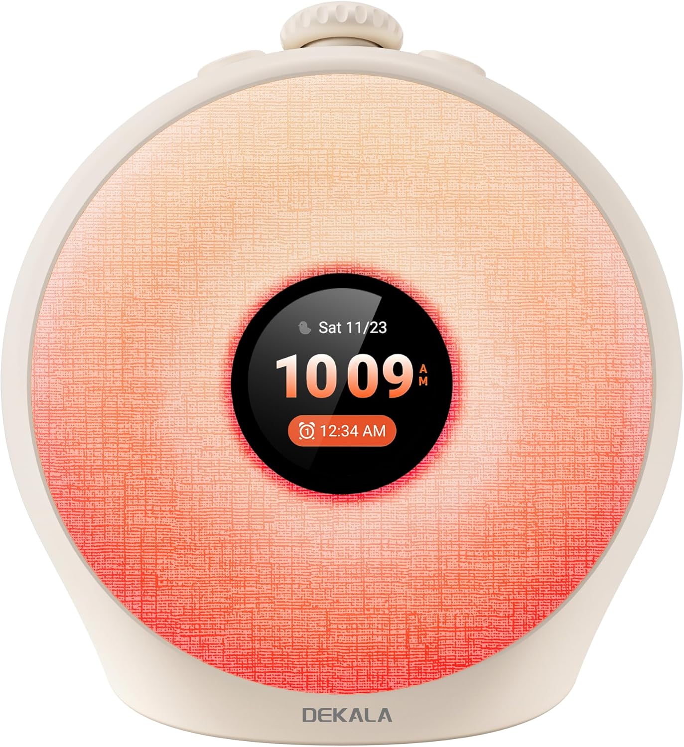 Dekala Sunrise Alarm Clock for Heavy Sleepers with Pulse Wake, Sunset Sound Machine with Breathing Ambient Light, Loud Alarm for Bedrooms, Wake Up Light, Digital Color Display & 7 Themes, No App